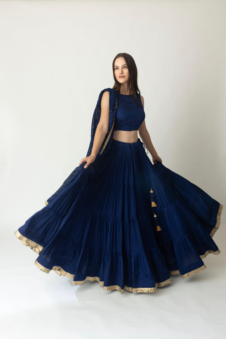 Blue lehenga choli