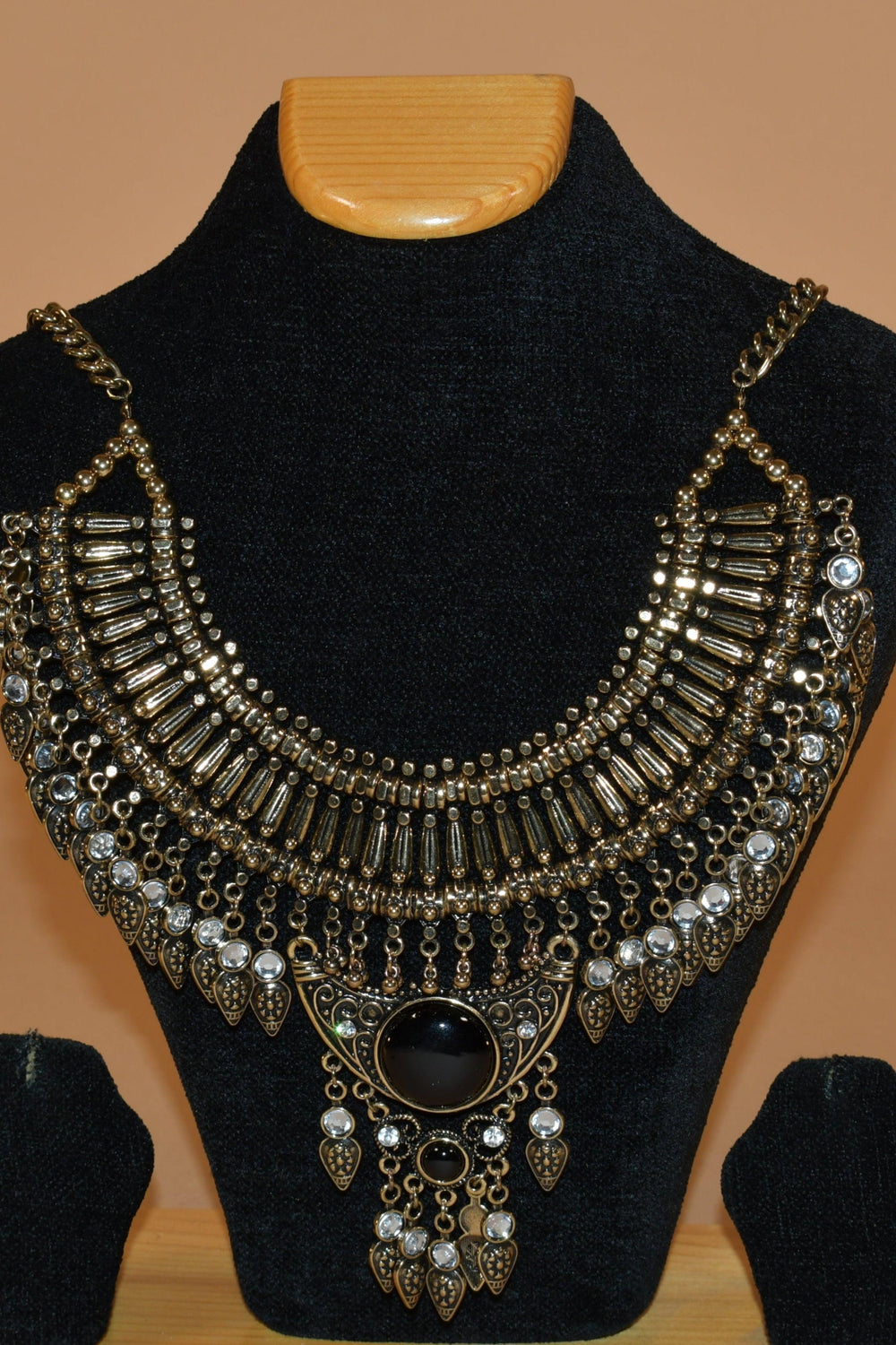Intricately Patterned Multi Layered Necklace Set FASHION JEWELRY RAAS