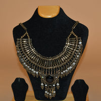 Intricately Patterned Multi Layered Necklace Set FASHION JEWELRY RAAS