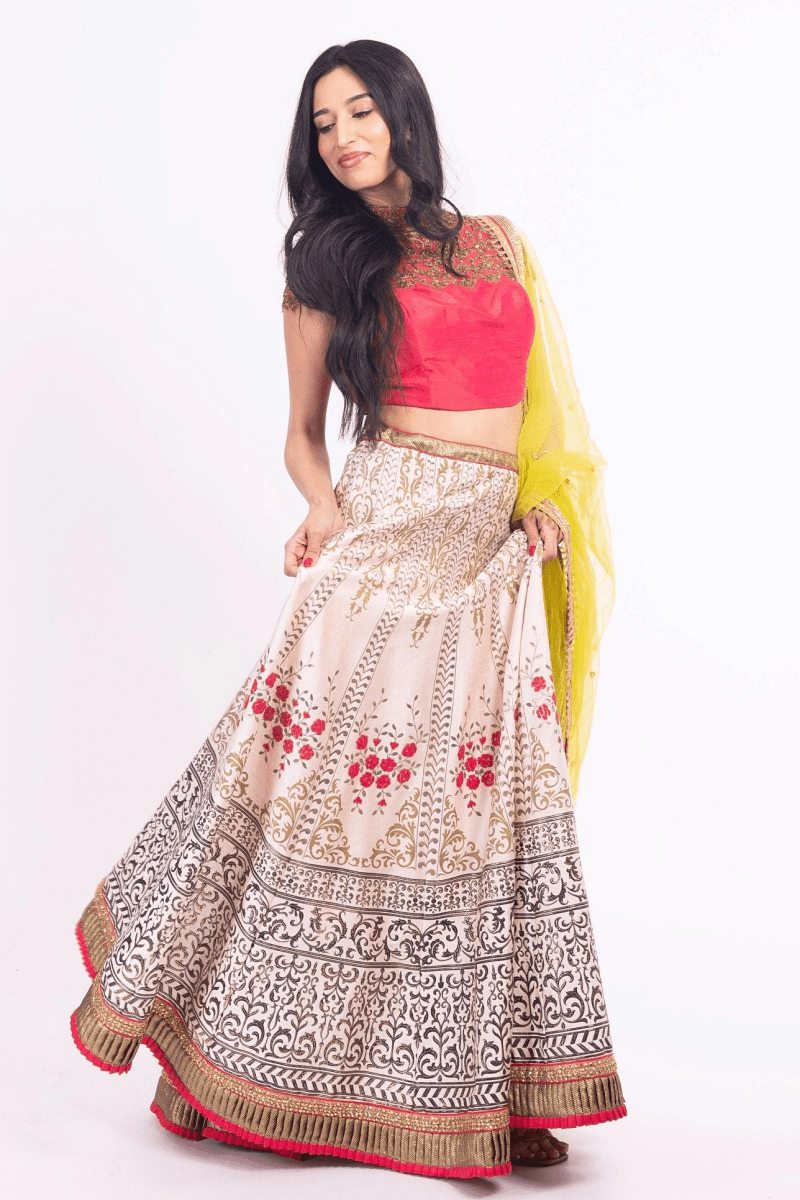 Isolde Pink Lehenga Choli Set-Raas USA