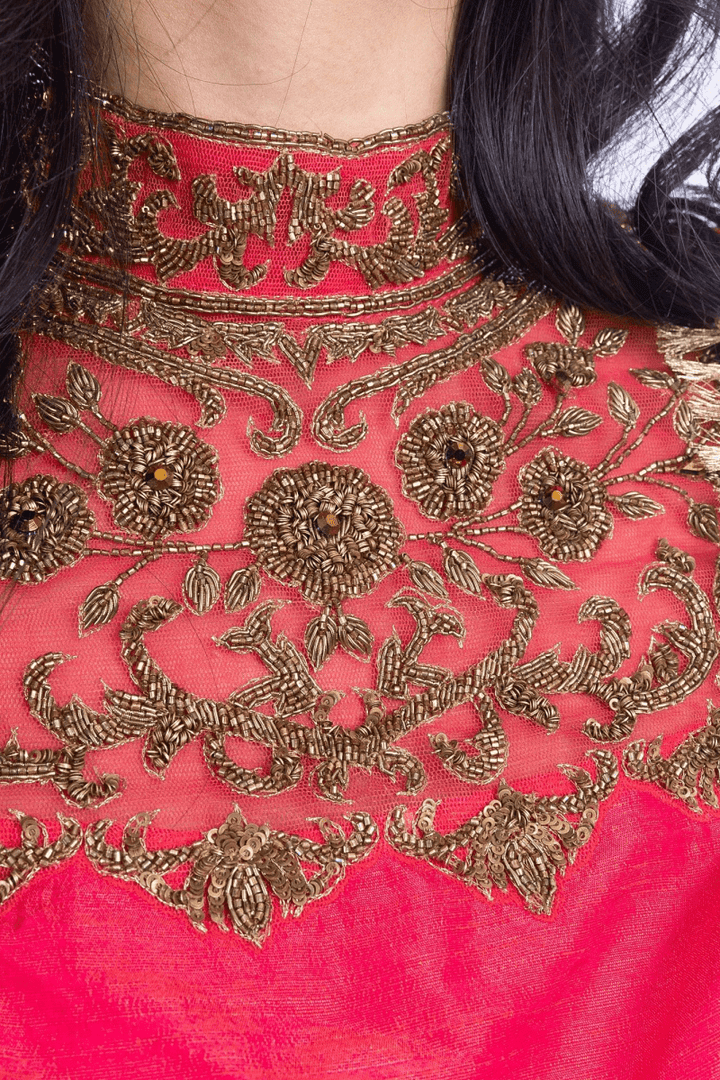 Isolde Pink Lehenga Choli Set-Raas USA