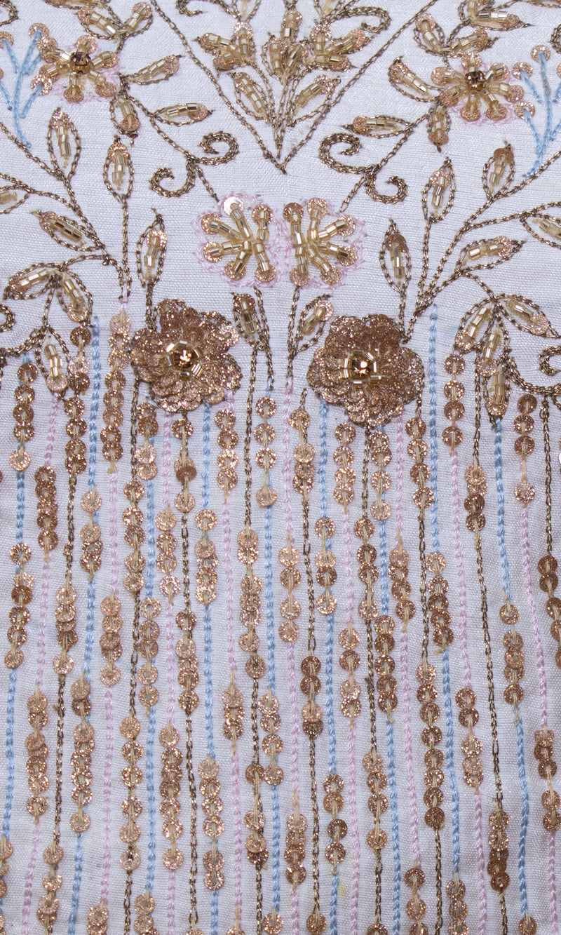 Ivory Hand Embroidered Bridal Lehenga Choli Set-[bridal_lehenga]-Raas
