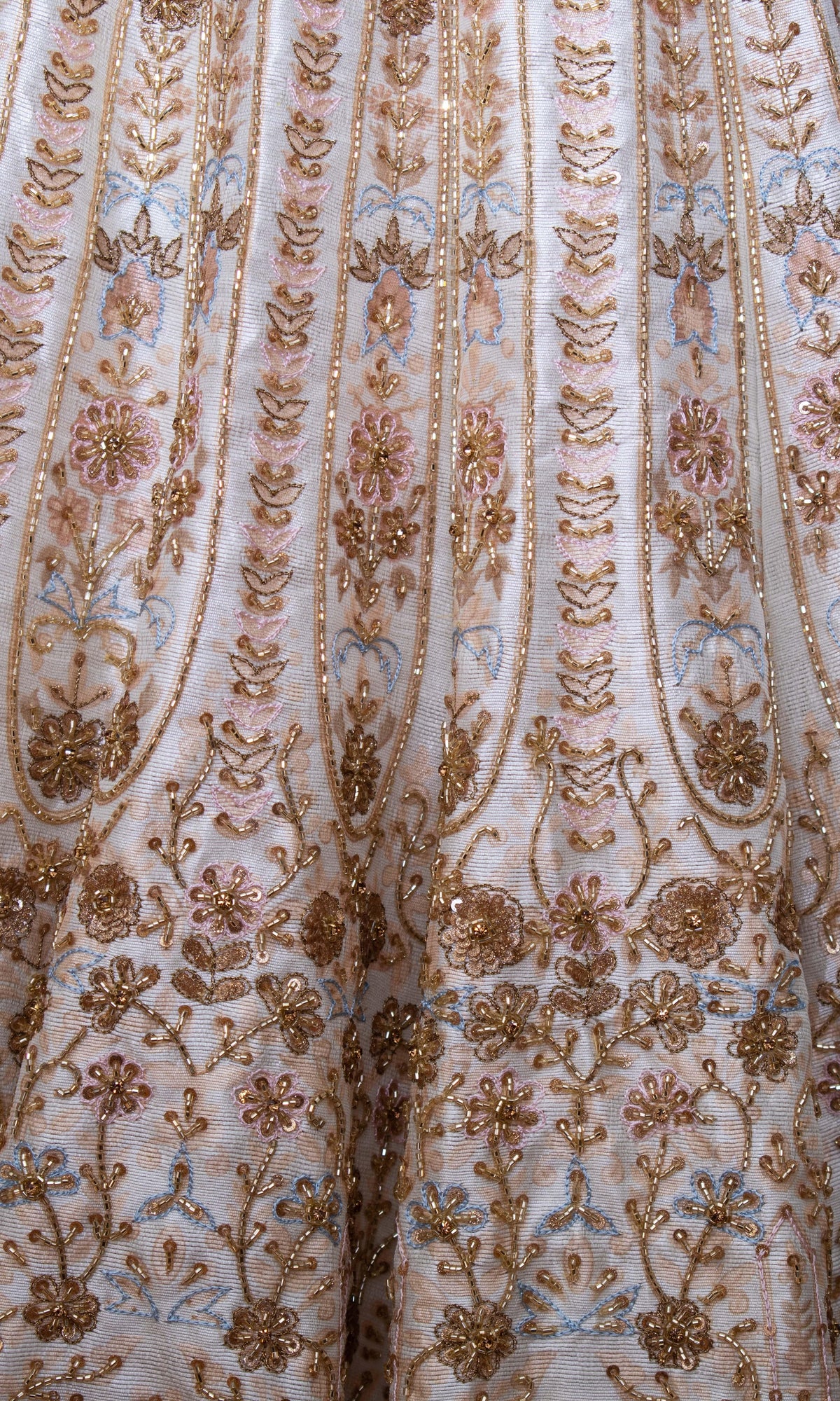 Ivory Hand Embroidered Bridal Lehenga Choli Set-[bridal_lehenga]-Raas