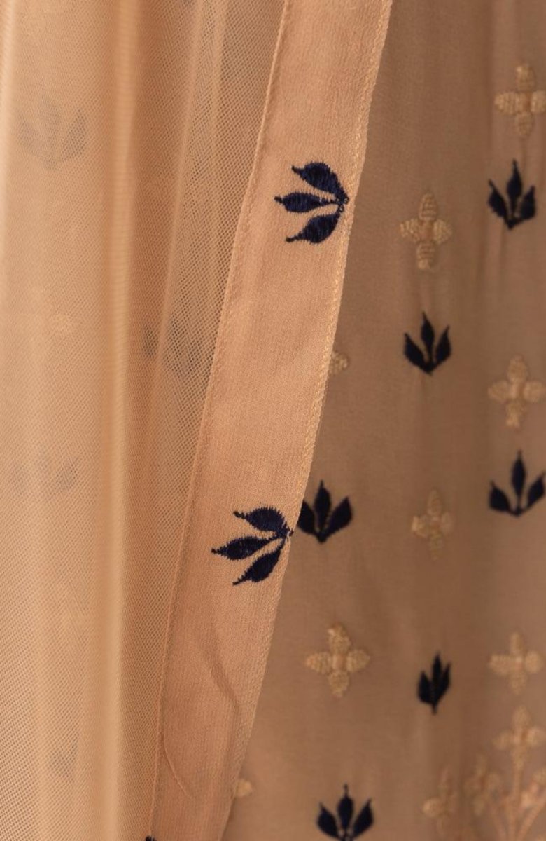 Jemma Flared Palazzo Pantsuit with Dupatta-Raas