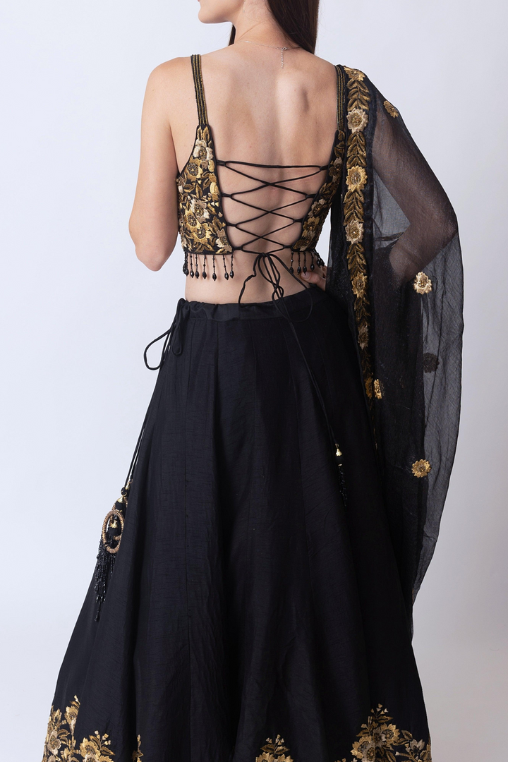 Josey Black Lehenga Choli Set