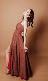 D1133 dress with slit