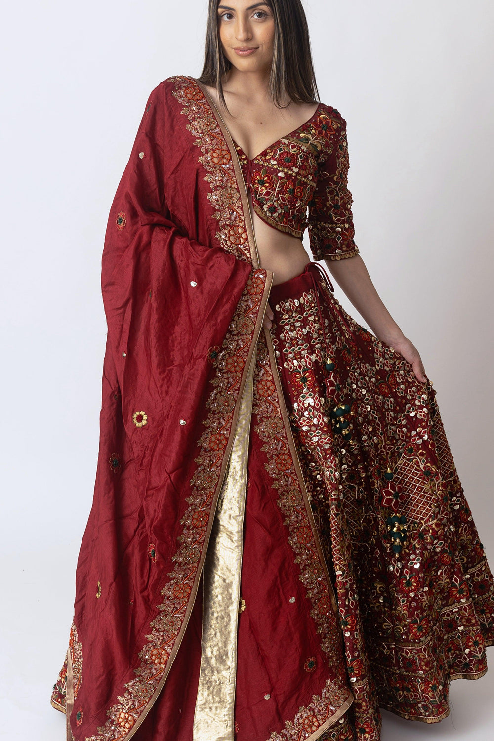 Lehenga Choli Set-[bridal_lehenga]-Raas
