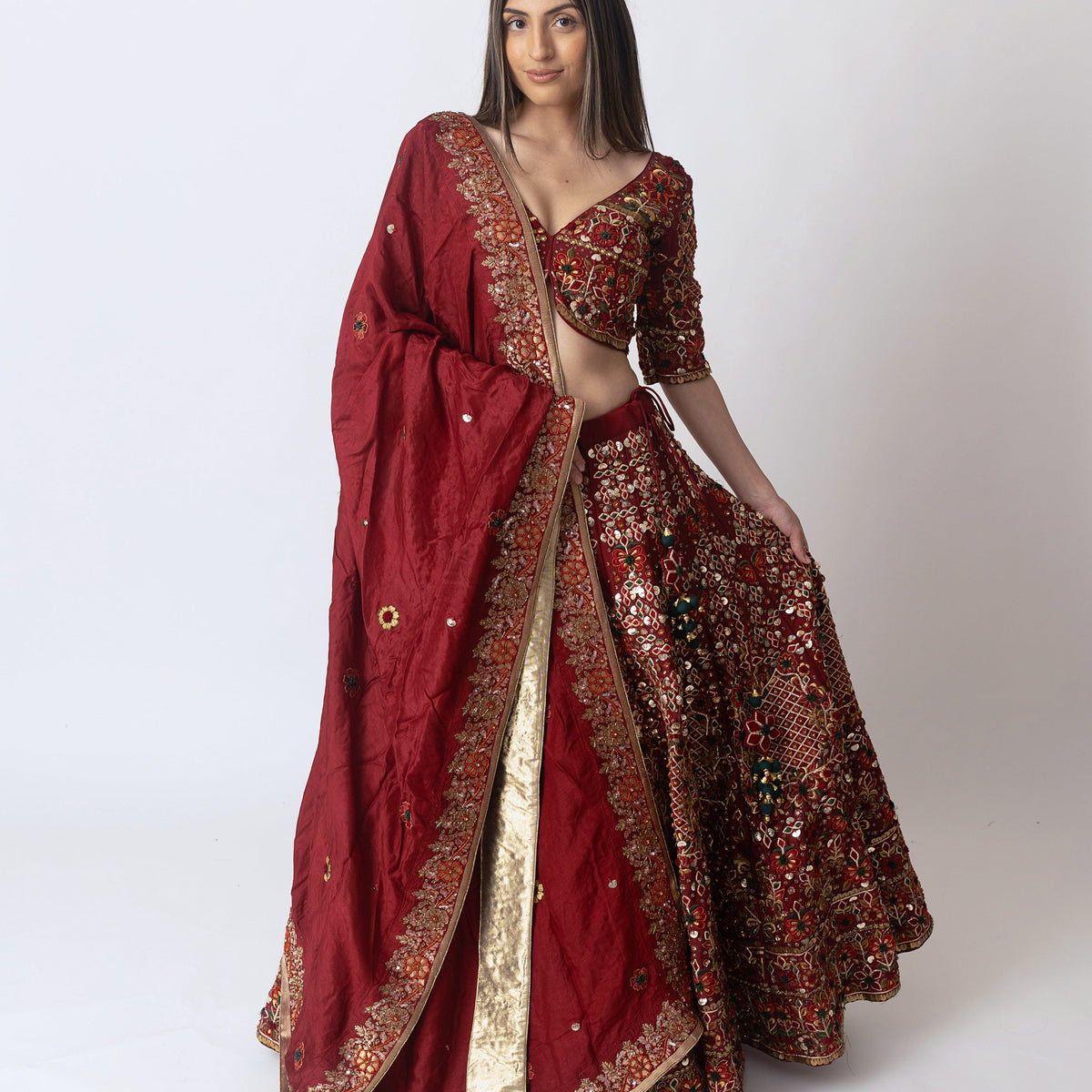 Lehenga Choli Set-[bridal_lehenga]-Raas