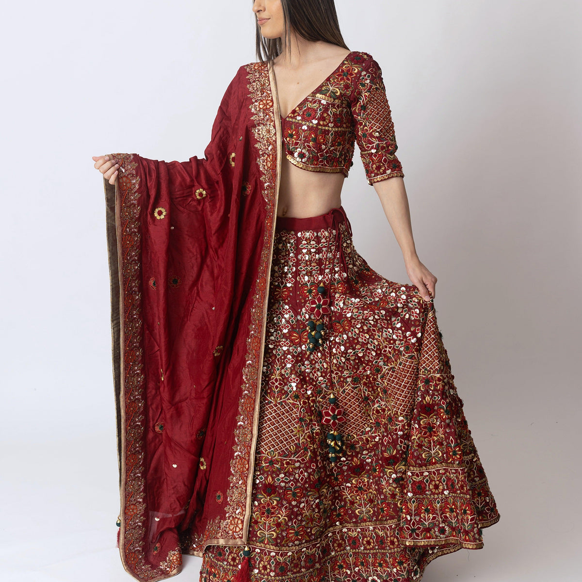 Lehenga Choli Set-[bridal_lehenga]-Raas