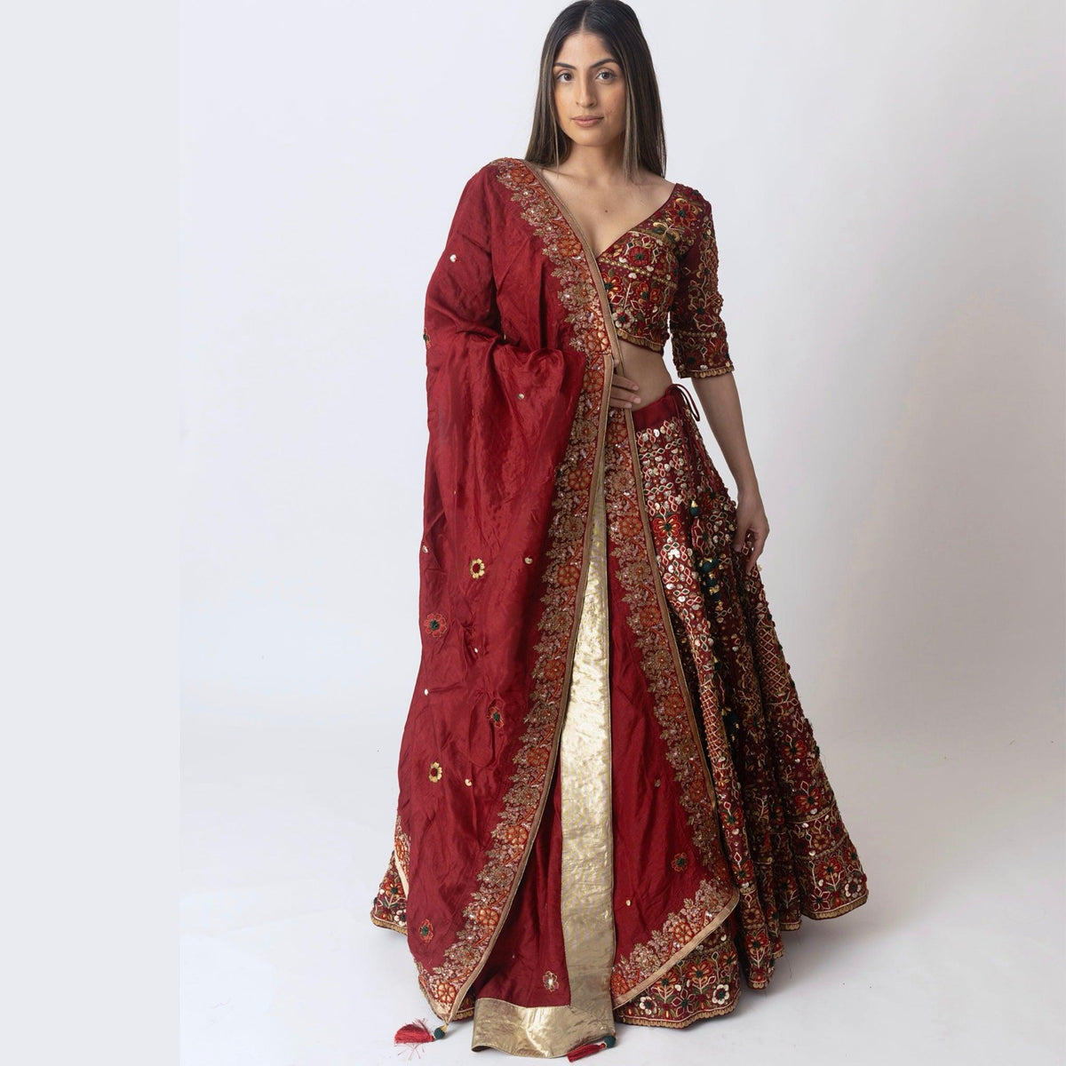 Lehenga Choli Set-[bridal_lehenga]-Raas
