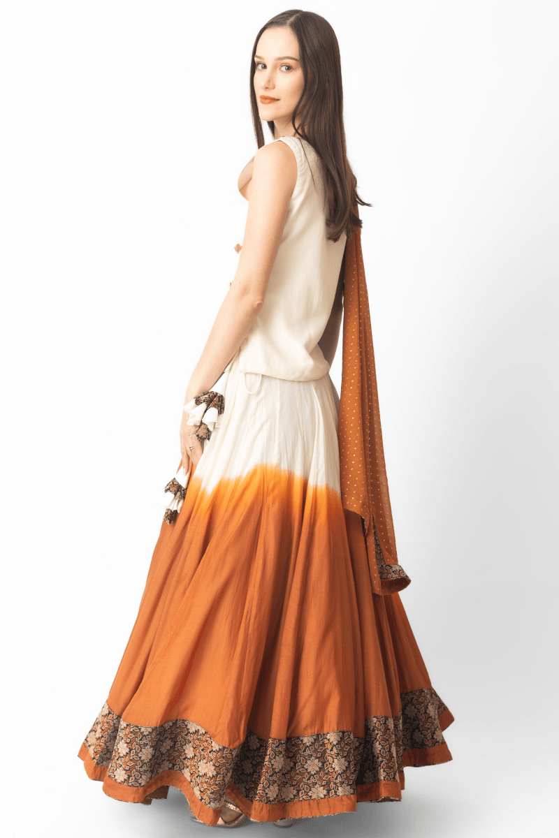 Lehenga Choli Set with Hand Tie Dye CHANIYA CHOLI RAAS