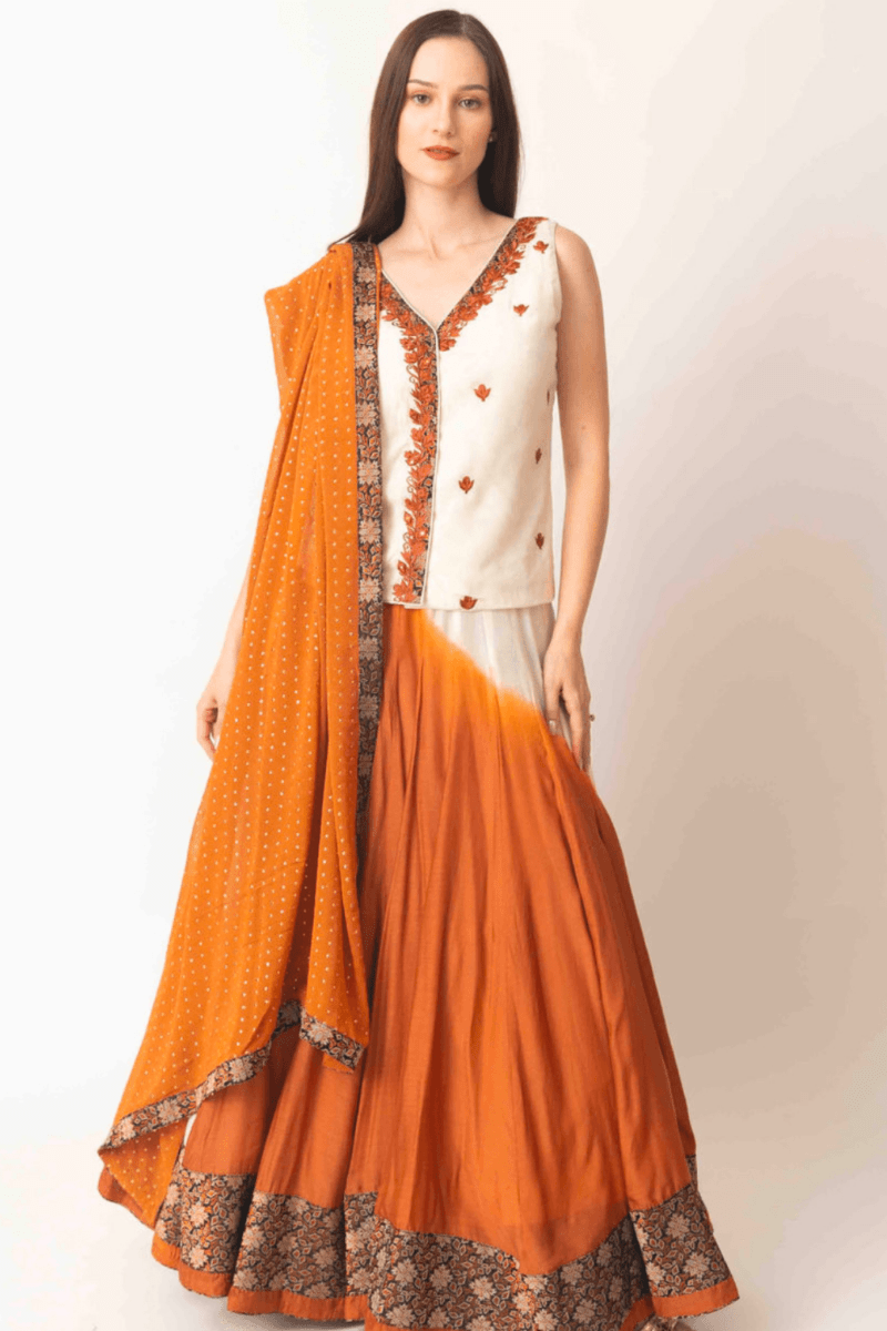 Lehenga Choli Set with Hand Tie Dye CHANIYA CHOLI RAAS