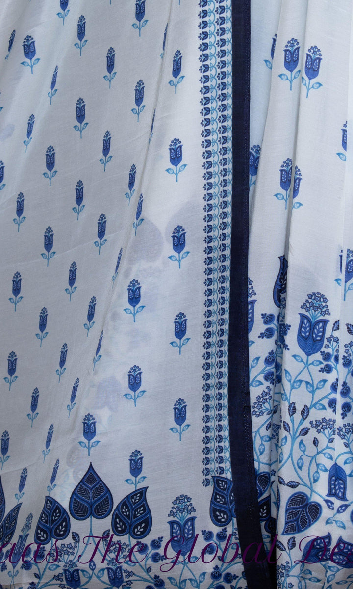 Lehenga with Cutwork Resham Embroidery Blouse-Raas USA