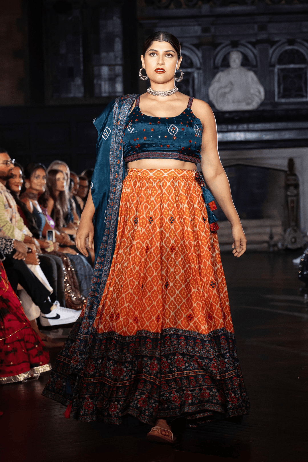 Lehenga with Mirror Embroidery-[comfort-first-design]-[lightweight]-Raas