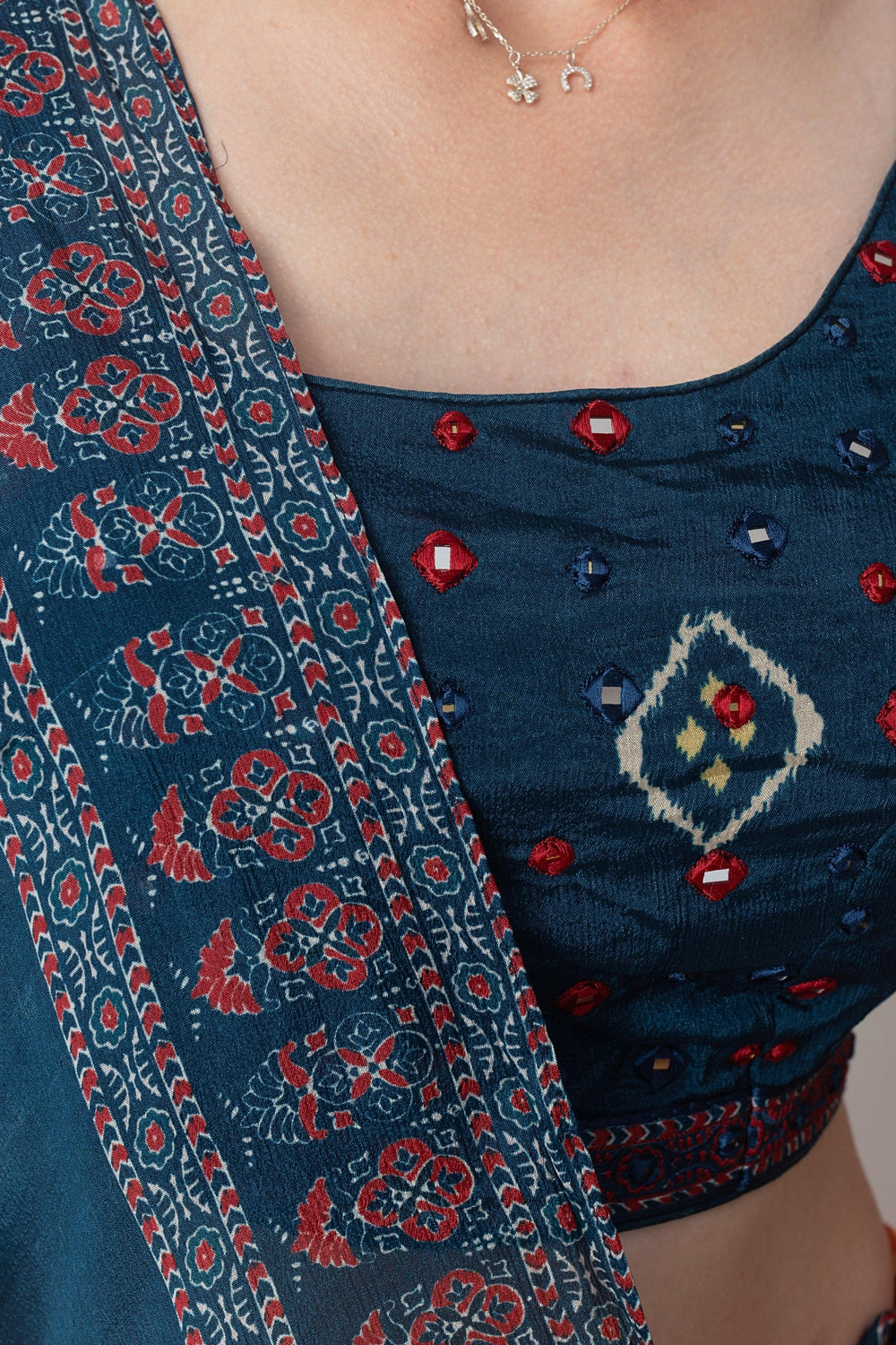 Lehenga with Mirror Embroidery-[comfort-first-design]-[lightweight]-Raas