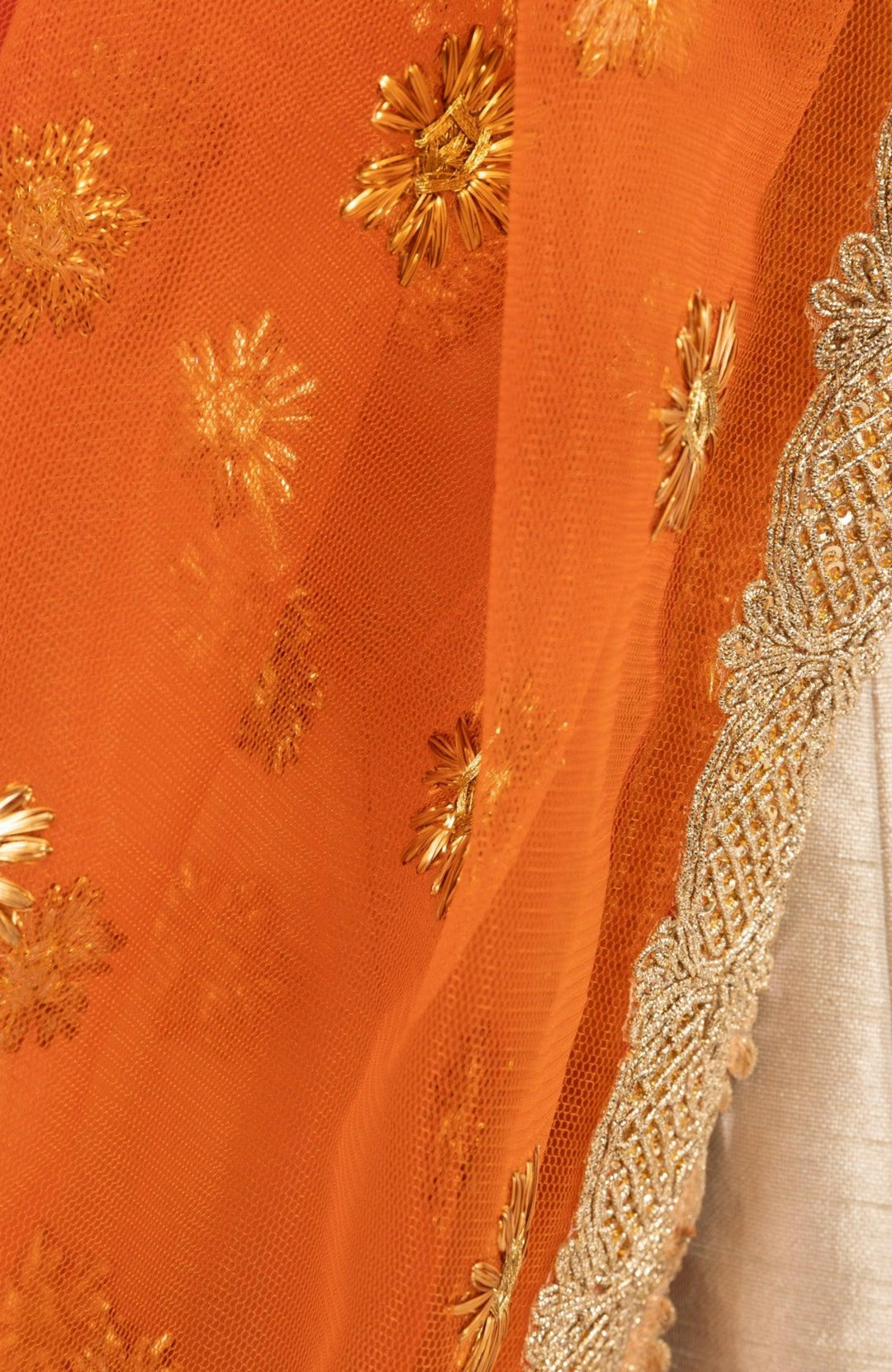 Oli Beige Chaniya Choli Sequins Embroidered