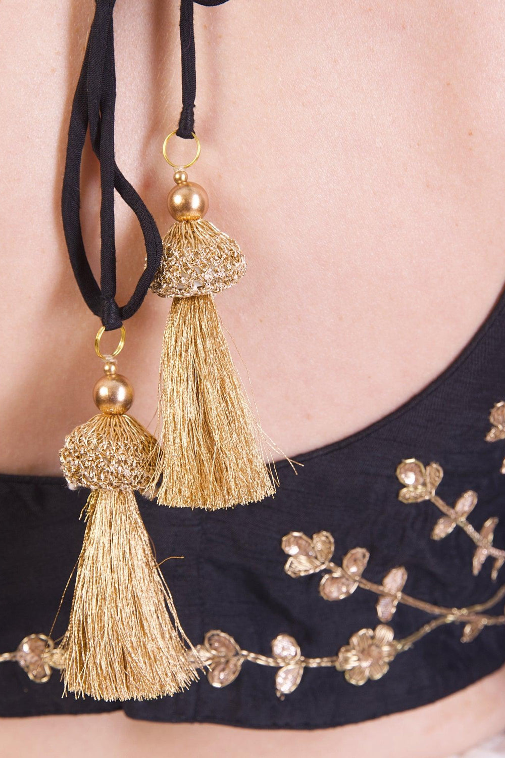 Lyric Black Blouse with Gotta Patti Embroidery BLOUSE RAAS