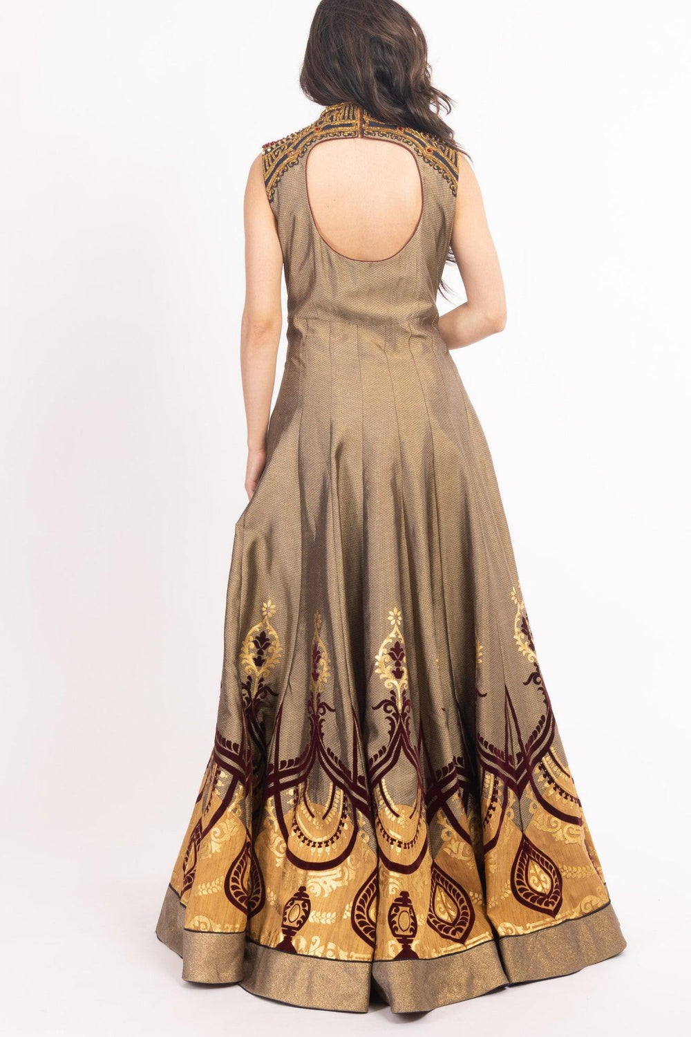 Mariselle Brown Gown ANARKALI & GOWN RAAS
