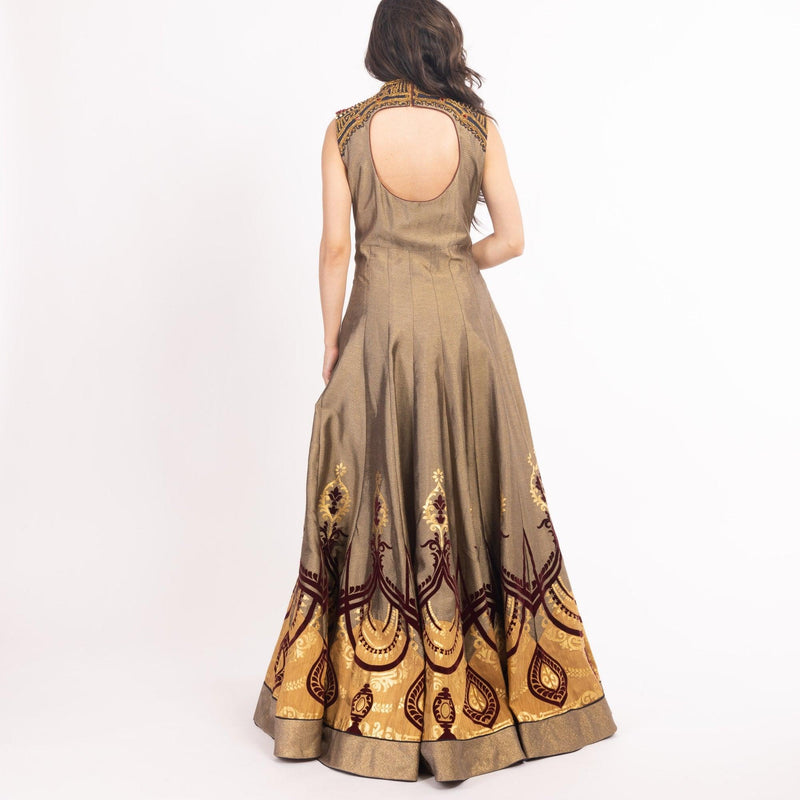 Mariselle Brown Gown ANARKALI & GOWN RAAS
