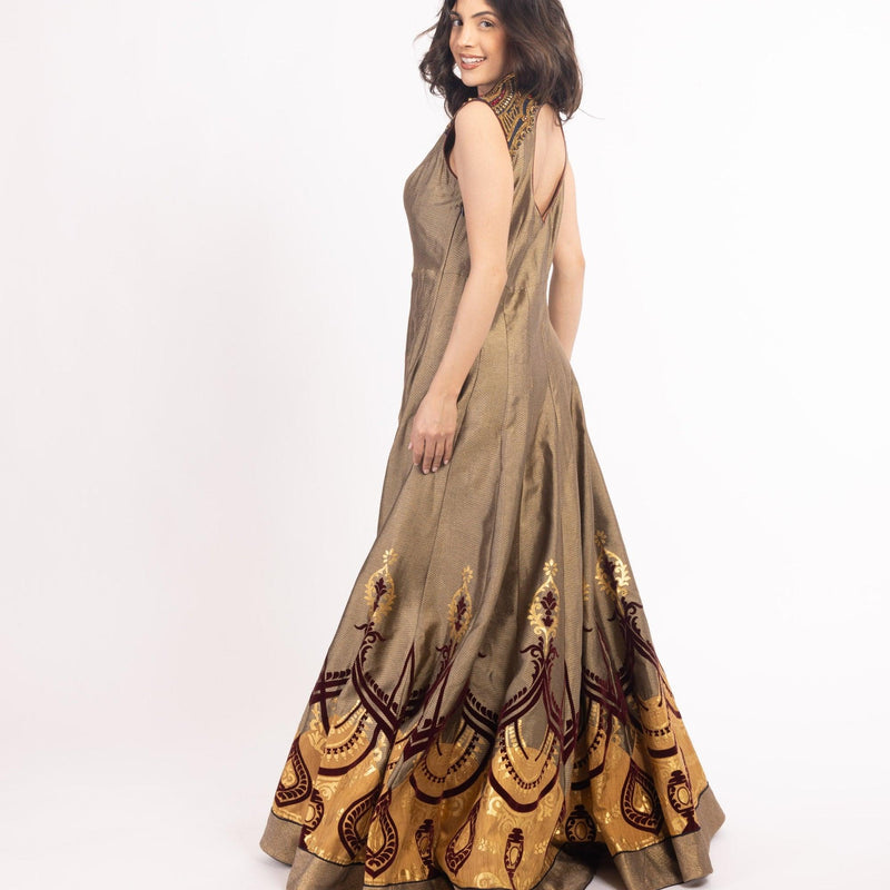 Mariselle Brown Gown ANARKALI & GOWN RAAS