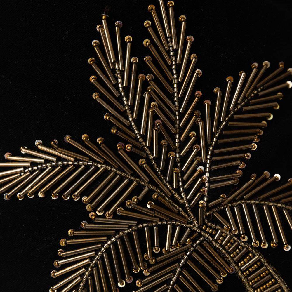 Mini Black Dress with Varli Hand Embroidery-Raas USA