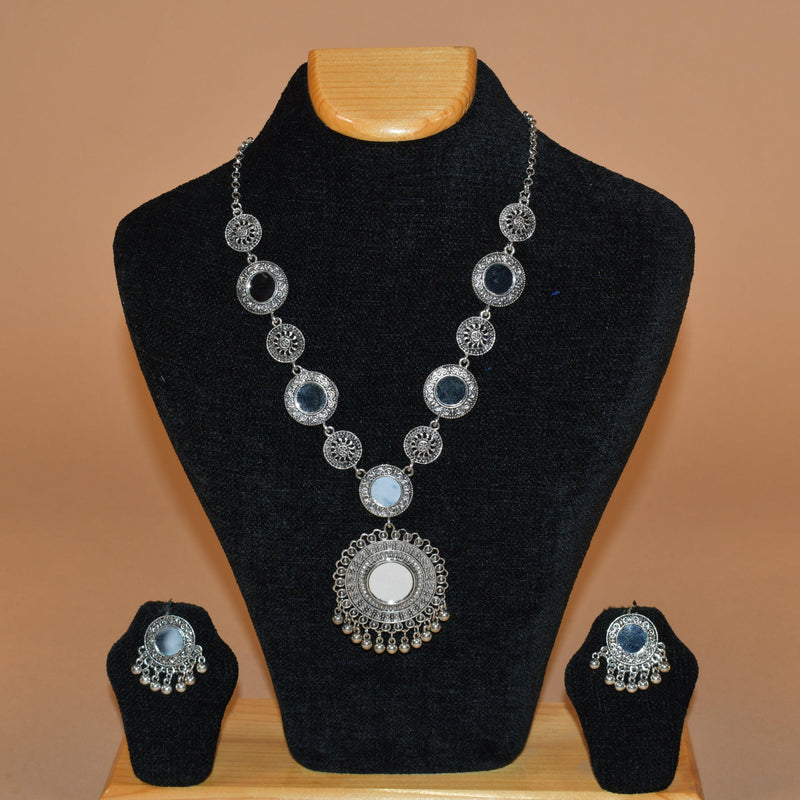 Mirror Work Necklace Set FASHION JEWELRY RAAS