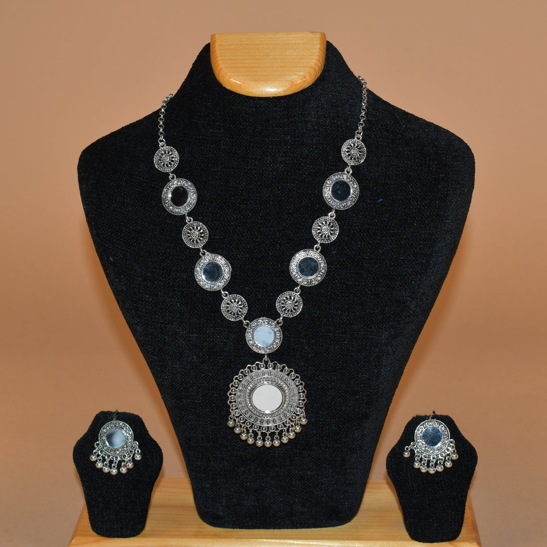 Mirror Work Necklace Set