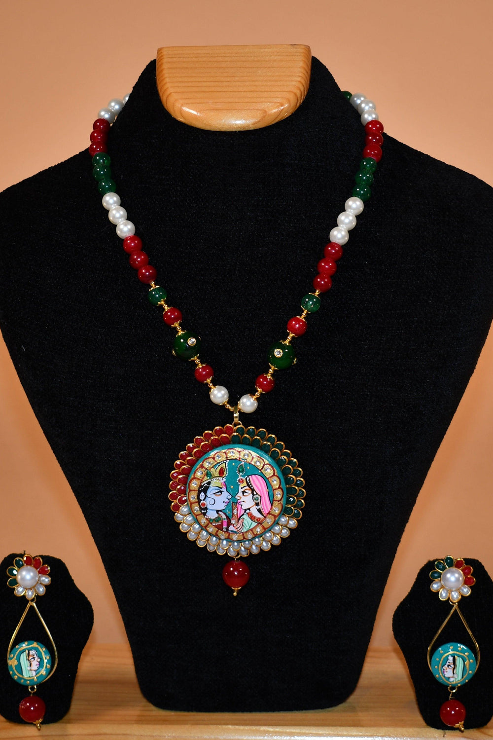 Mukunda Inspired Necklace Set FASHION JEWELRY RAAS