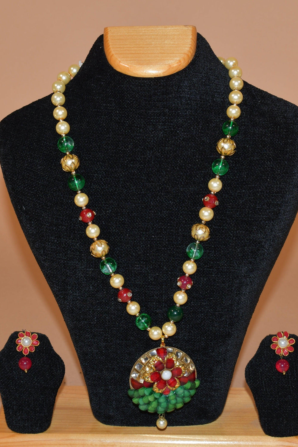 Multicolor Floral Necklace Set FASHION JEWELRY RAAS