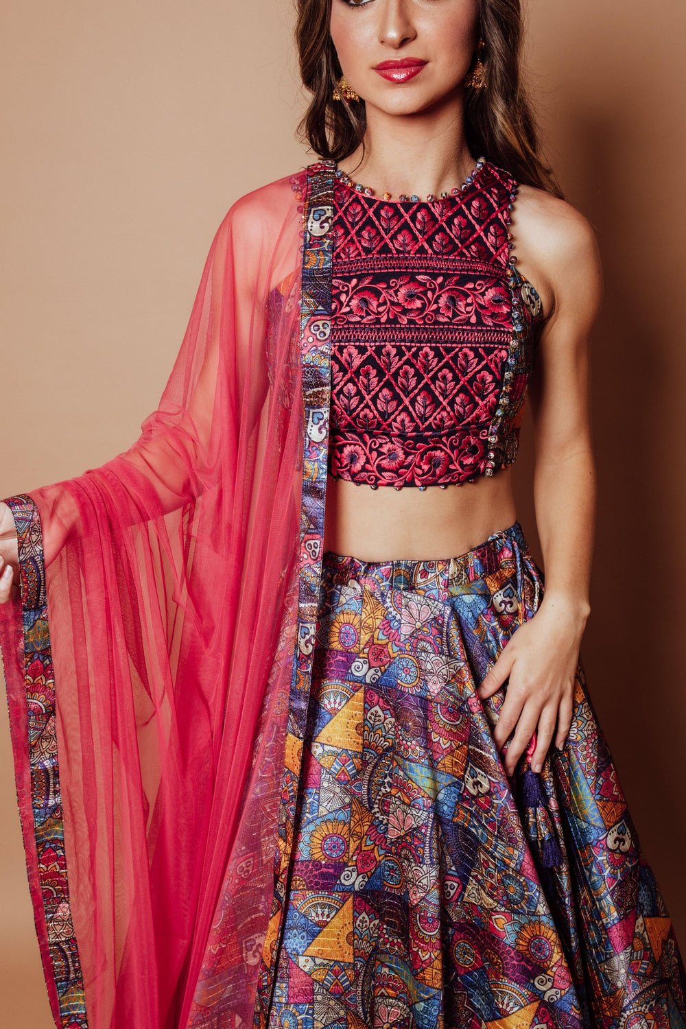 Multicolor Lehenga Choli Set Chaniya choli RAAS