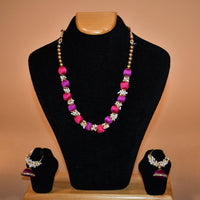 Multicolor Necklace with Intricate Earrings FASHION JEWELRY RAAS
