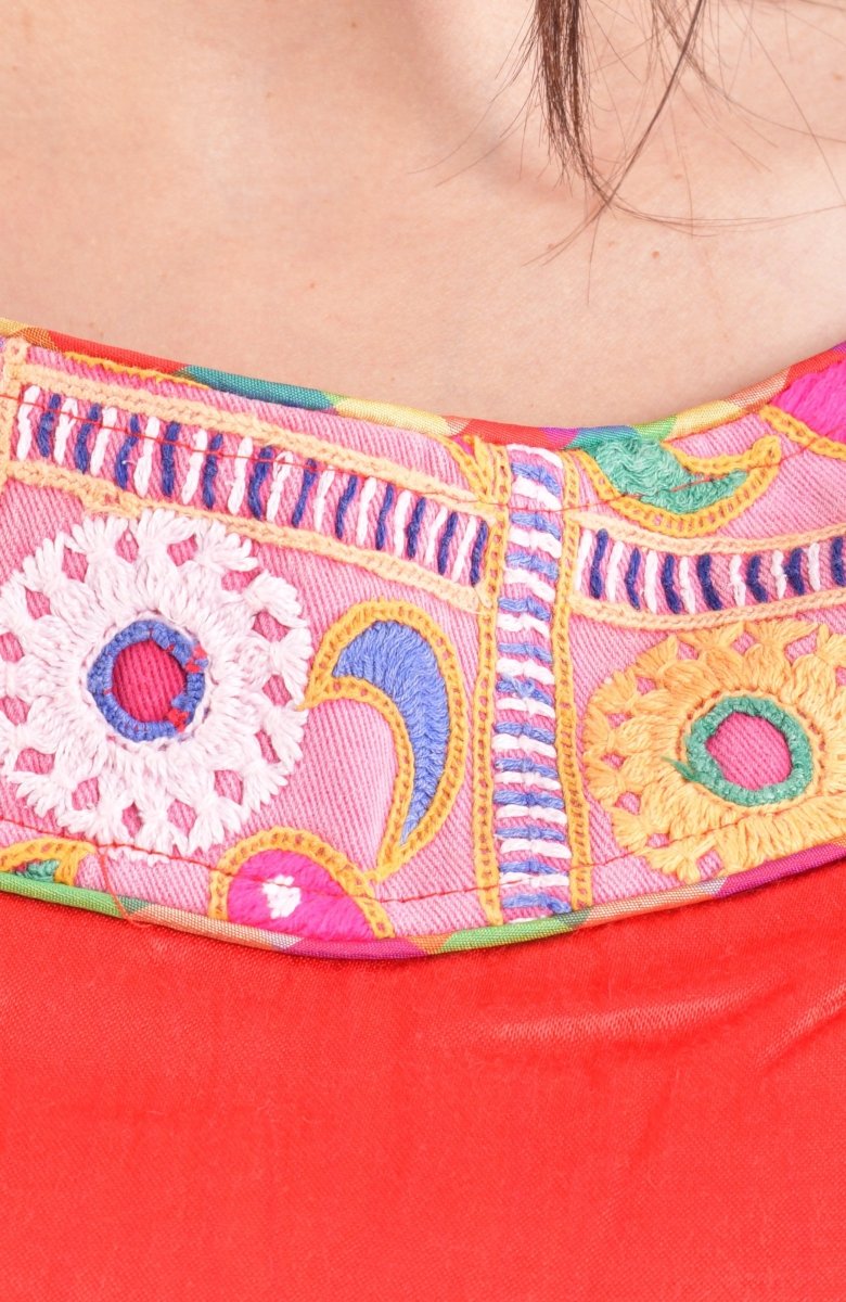 Multi Color Cotton Layered Chaniya Choli Set