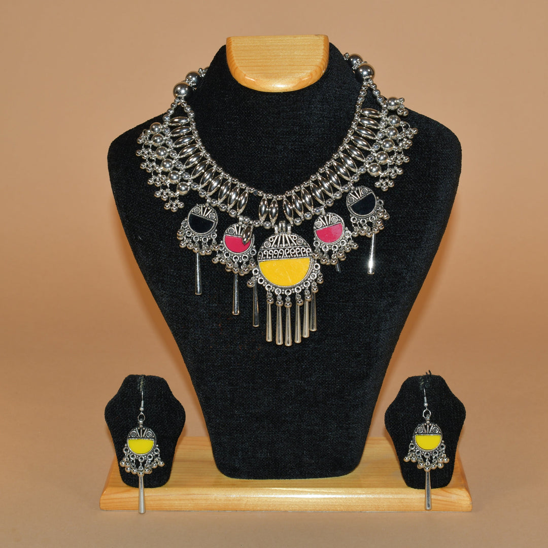 Multitiered Tribal Necklace Set