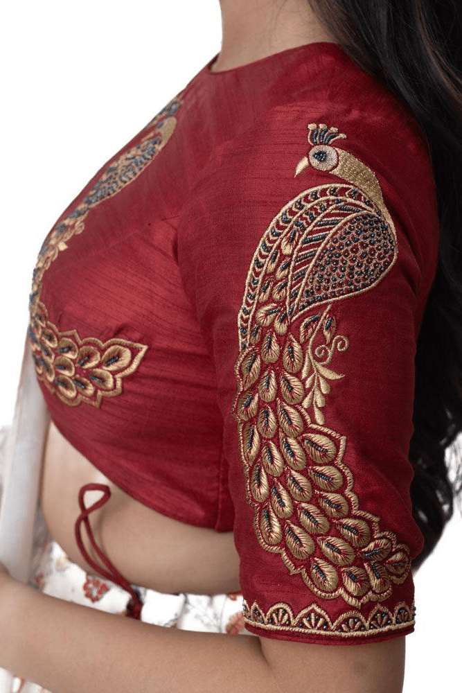 Off White Embroidered Lehenga Choli Set-[comfort-first-design]-[lightweight]-Raas