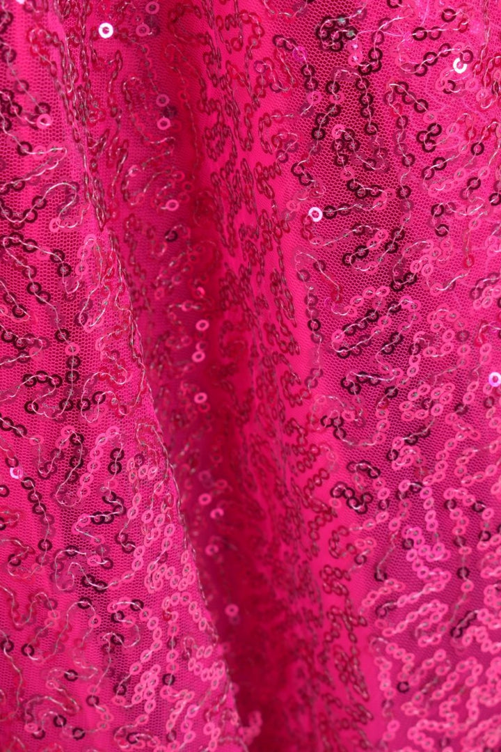 One Shoulder Sequins Pink Lehenga Choli Chaniya choli RAAS