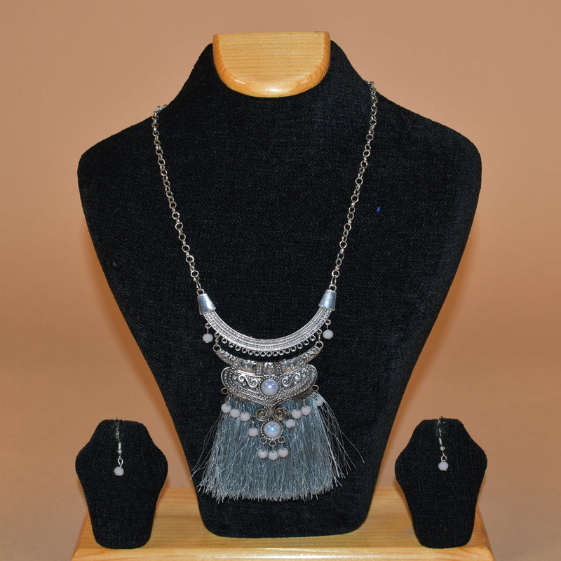 Oxidized Multi Layered Necklace Set FASHION JEWELRY RAAS