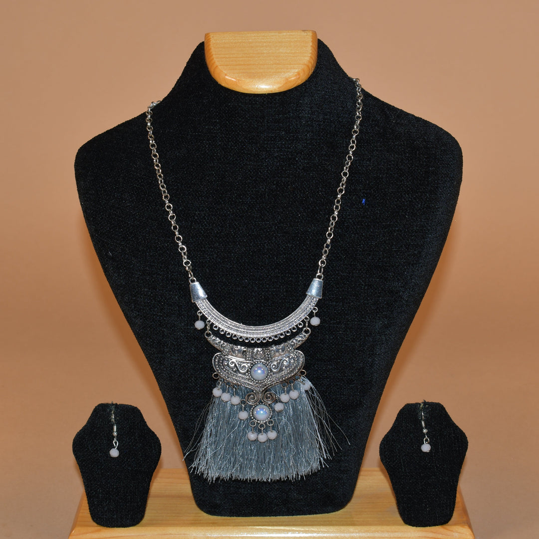 Oxidized Multi Layered Necklace