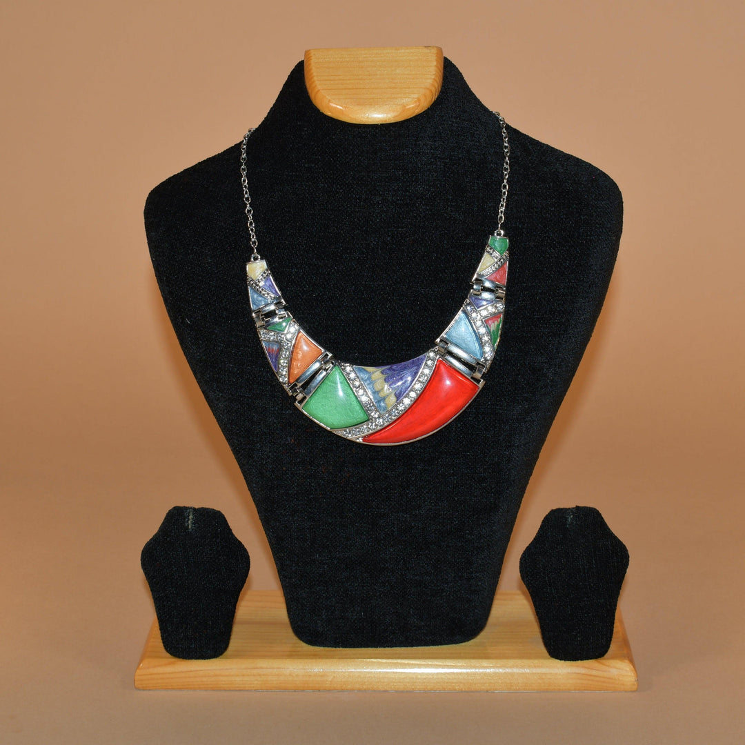 Oxidized Mutlicolor Necklace