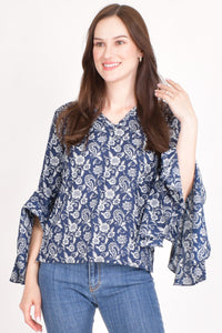 Paisley Print Cotton Top TOPS & TUNICS RAAS