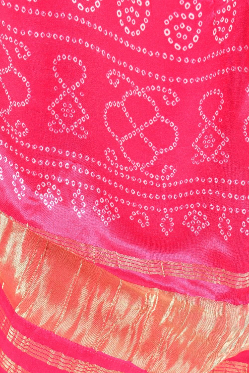 Pari Gaji Silk Bandhani Chaniya Choli-[mirror work]-Raas