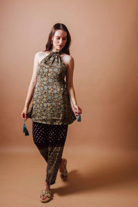 Paula Co - Ord Set with Hand - Blocked Ajrakh Print Coordinate set RAAS