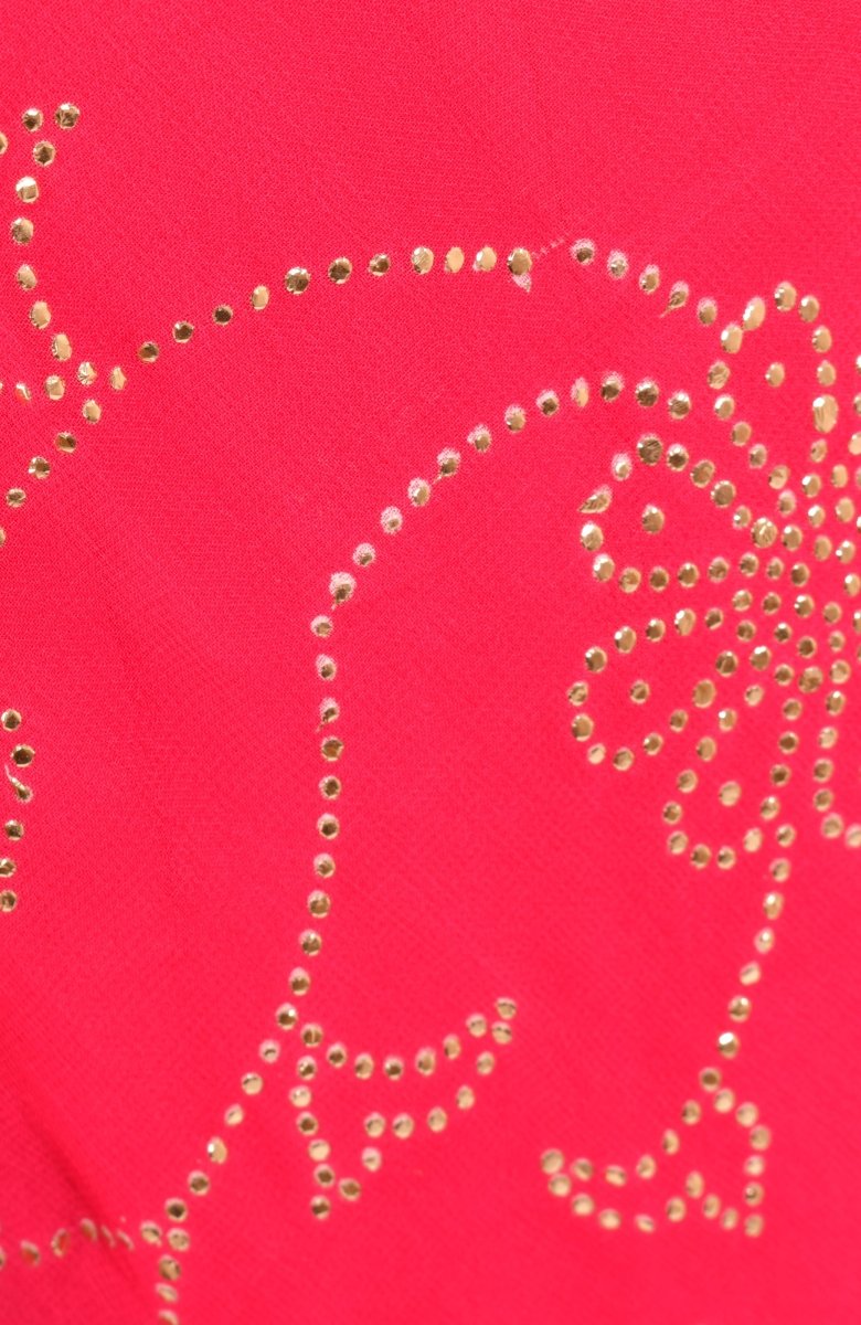 Pink Sequin & Kasab Embroidered Floral Chaniya Choli With Mukaish Dupatta RAAS