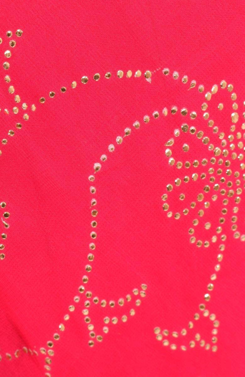 Pink Sequin & Kasab Embroidered Floral Chaniya Choli With Mukaish Dupatta RAAS