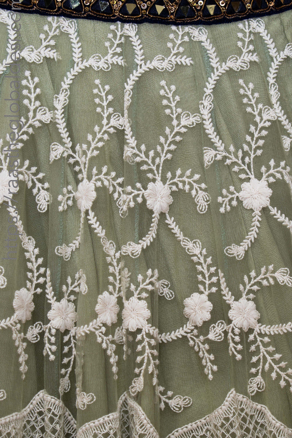 Pista Lehenga Choli with Heavy Embroidery lehenga choli RAAS