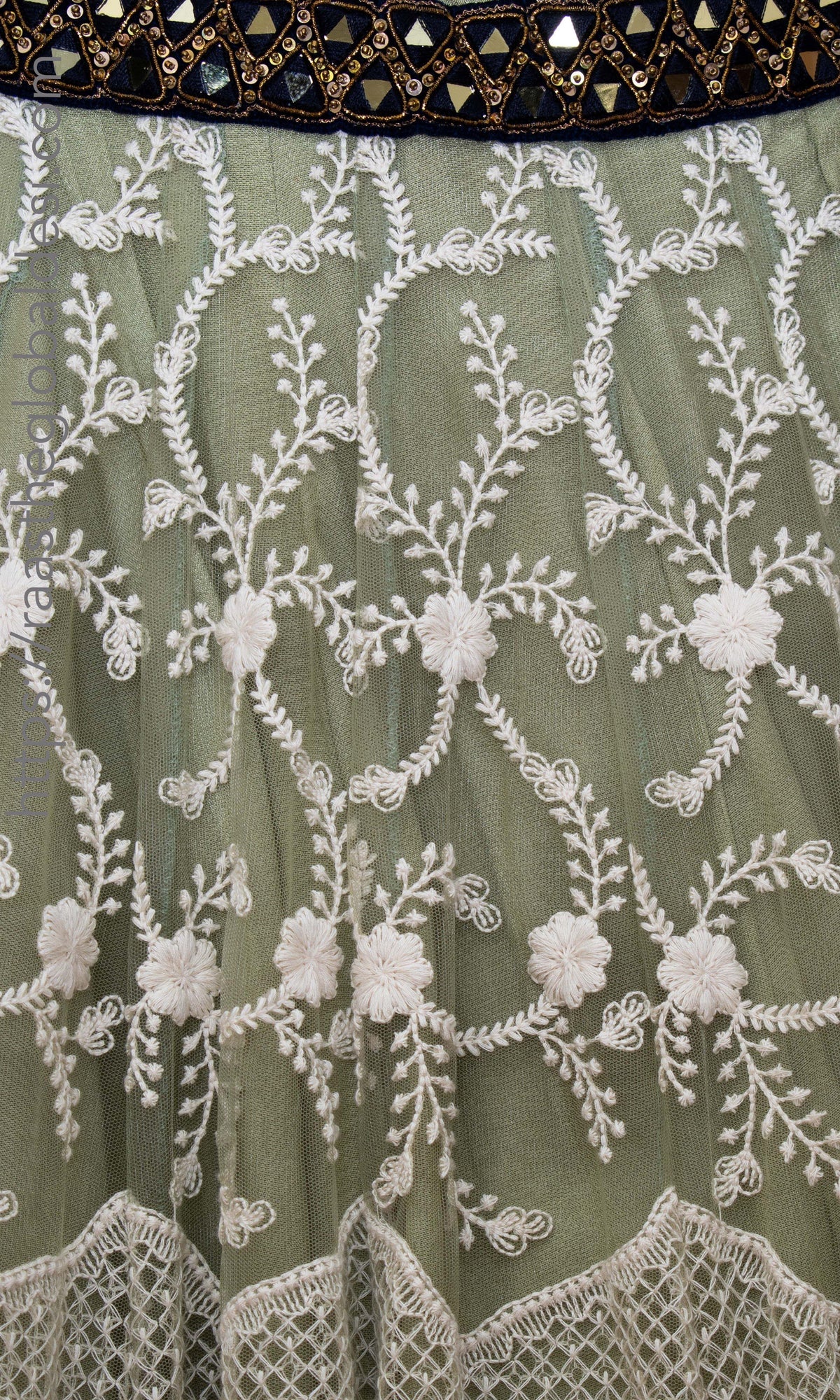Pista Lehenga Choli with Heavy Embroidery lehenga choli RAAS