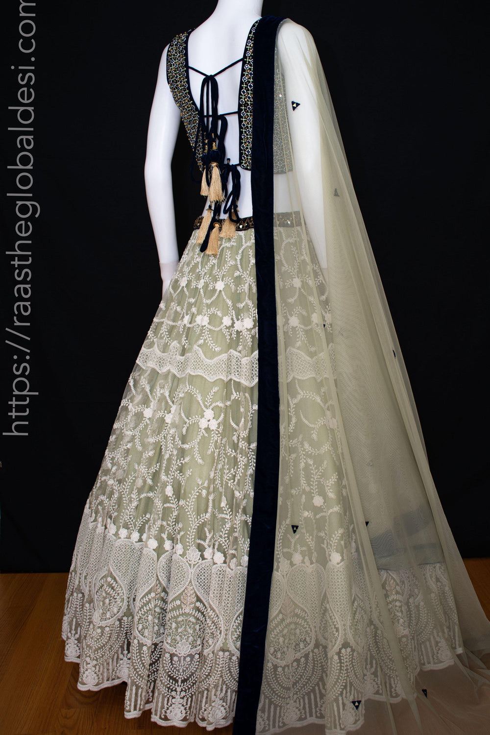 Pista Lehenga Choli with Heavy Embroidery lehenga choli RAAS