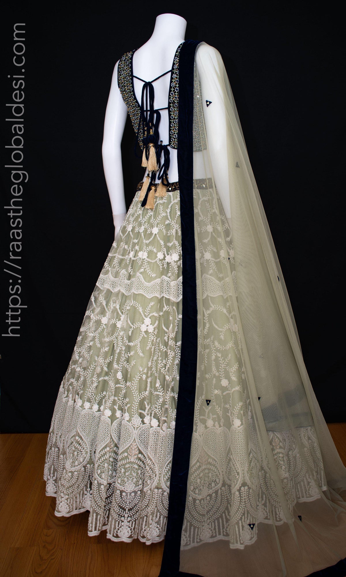 Pista Lehenga Choli with Heavy Embroidery lehenga choli RAAS