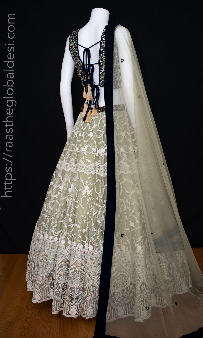 Pista Lehenga Choli with Heavy Embroidery lehenga choli RAAS