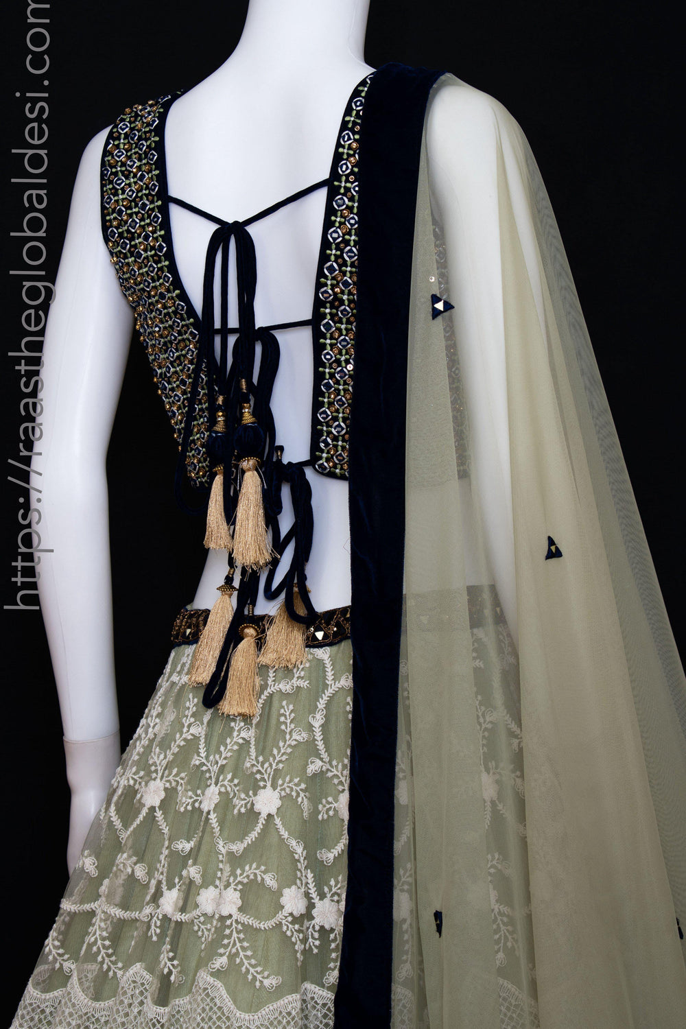 Pista Lehenga Choli with Heavy Embroidery lehenga choli RAAS