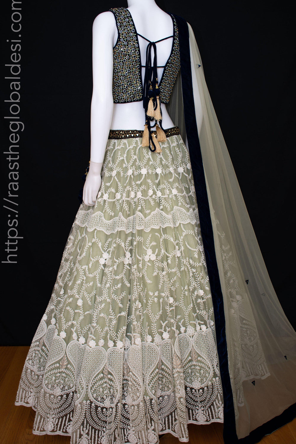 Pista Lehenga Choli with Heavy Embroidery lehenga choli RAAS